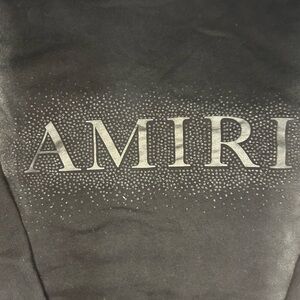 AMIRI Black Crystal-Embellished Logo Teddy Jacket